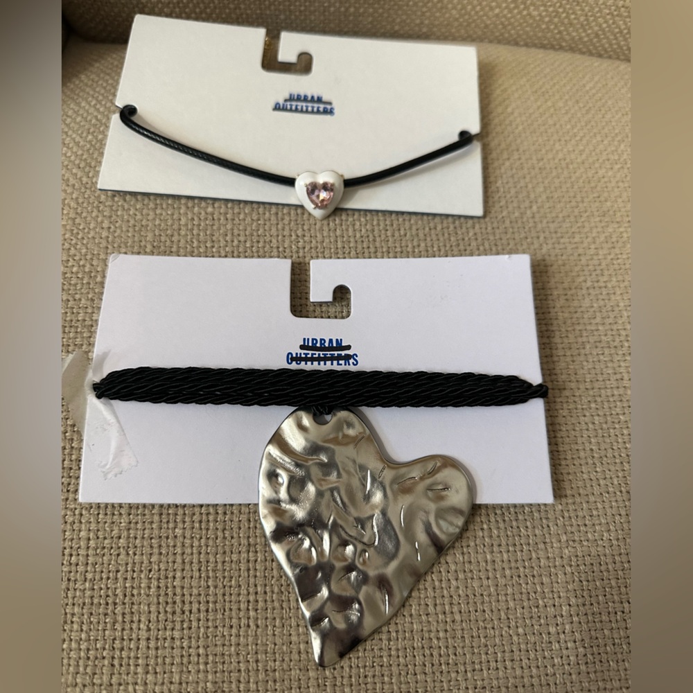Urban Outfitters heart necklace bundle